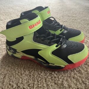 Shaq Kids High-Top Sneakers - Lime Green and Black